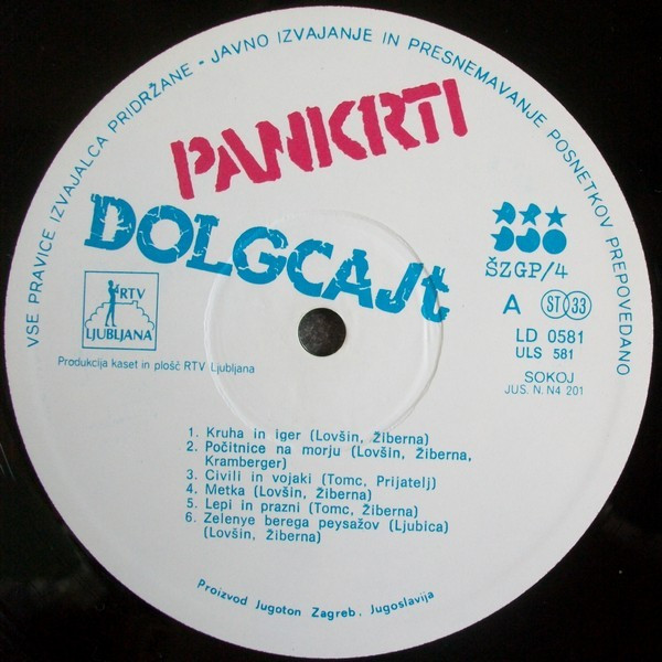 Pankrti - Dolgcajt (LP, Album, RP, Whi)