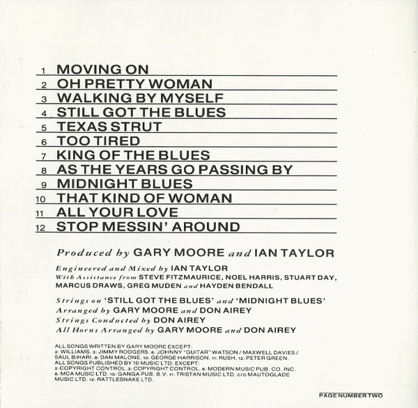 Gary Moore - Still Got The Blues (CD, Album, RE)