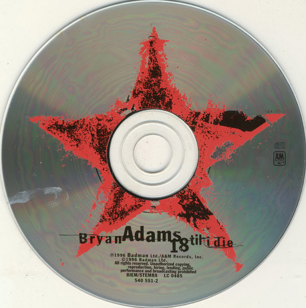 Bryan Adams - 18 Til I Die (CD, Album)