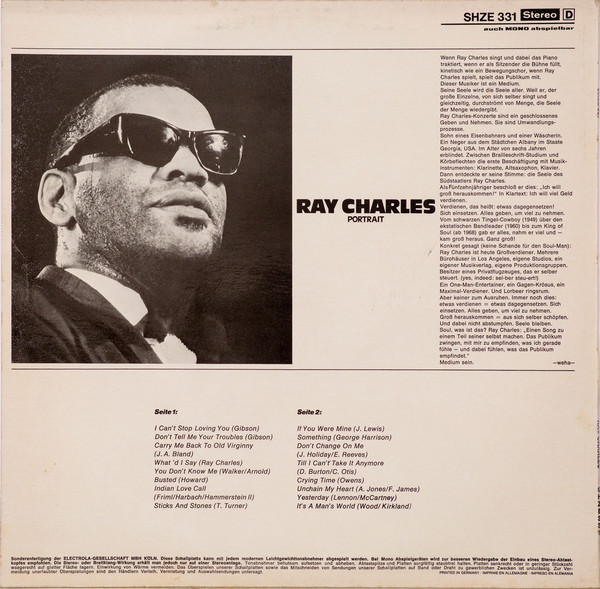 Ray Charles - Portrait (LP, Comp)