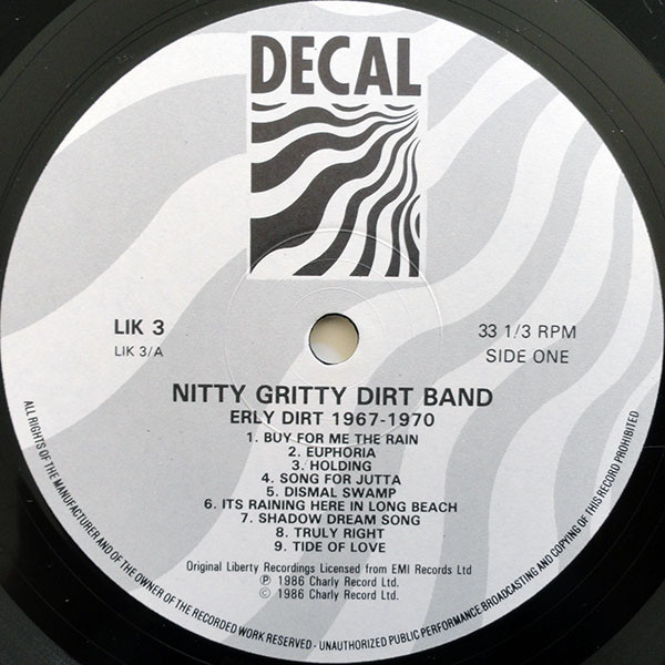The Nitty Gritty Dirt Band* - Early Dirt 1967-1970 (LP, Comp, RE)