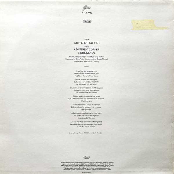 George Michael - A Different Corner (12