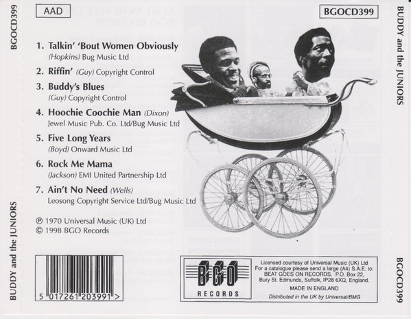 Buddy Guy, Junior Mance & Junior Wells - Buddy And The Juniors (CD, Album, RE, RM, Lyn)