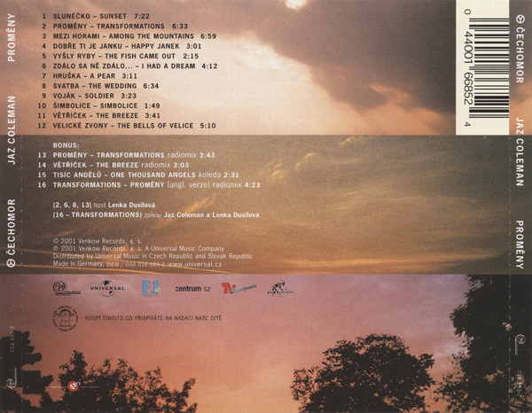 Čechomor, Jaz Coleman - Proměny (CD, Album, RM)