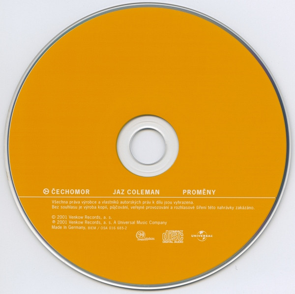 Čechomor, Jaz Coleman - Proměny (CD, Album, RM)
