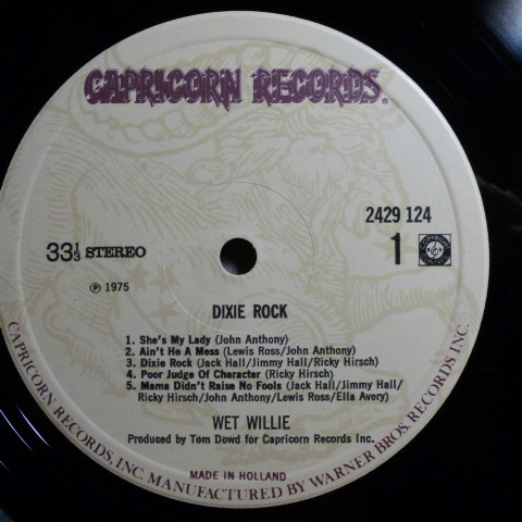 Wet Willie - Dixie Rock (LP, Album)