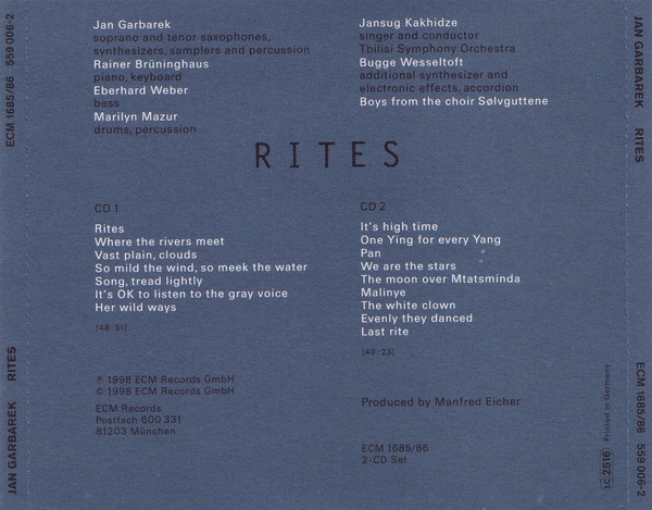 Jan Garbarek - Rites (2xCD, Album)