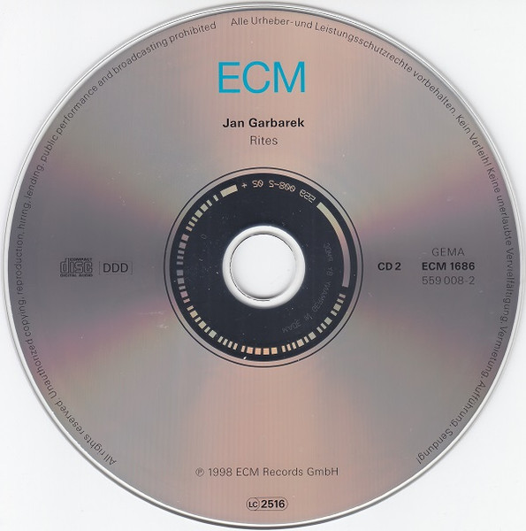 Jan Garbarek - Rites (2xCD, Album)