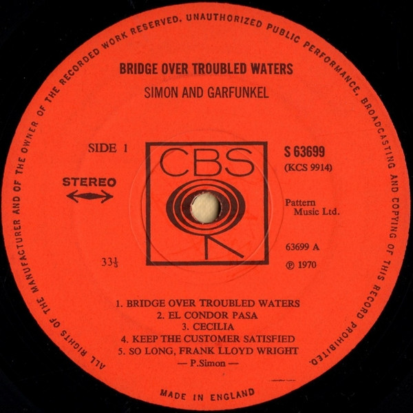 Simon And Garfunkel* - Bridge Over Troubled Water (LP, Album, Ora)