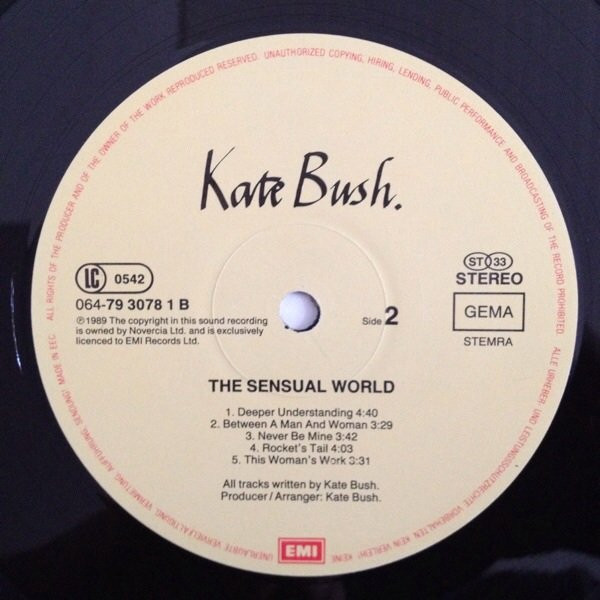 Kate Bush - The Sensual World (LP, Album)