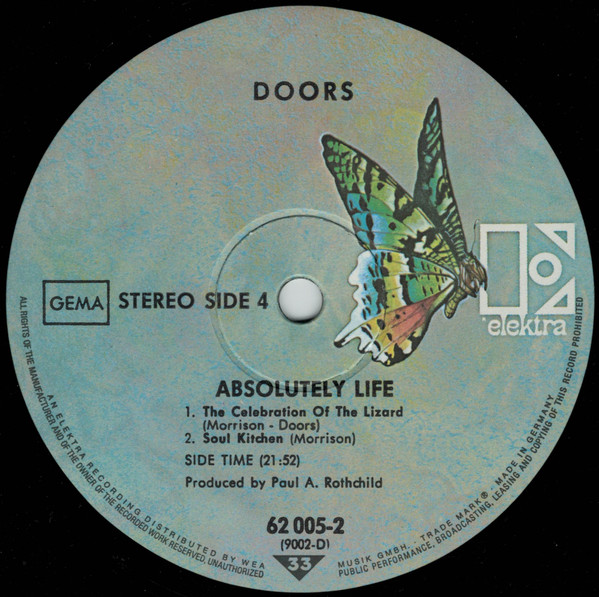 The Doors - Absolutely Live (2xLP, Album, M/Print, RE, But)