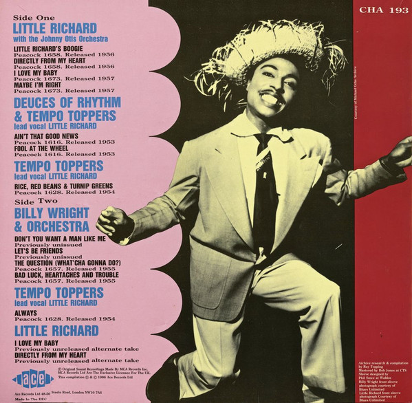 Little Richard, Billy Wright &  The Tempo Toppers (2) - Hey Baby, Don't You Want A Man Like Me? (LP, Comp, Mono, Sle)