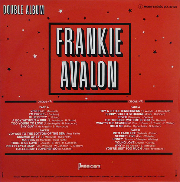 Frankie Avalon - Venus (2xLP, Comp)