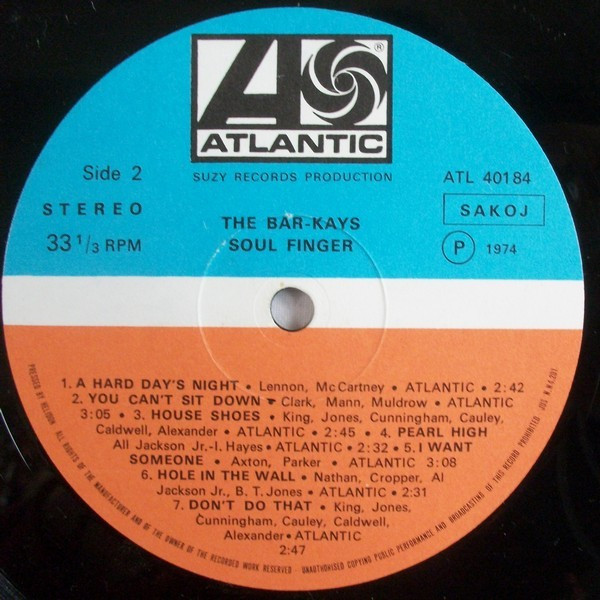 The Bar-Kays* - Soul Finger (LP, Album, RE)