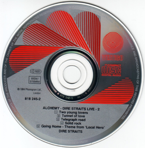 Dire Straits - Alchemy - Dire Straits Live Part Two (CD, Album, RE)