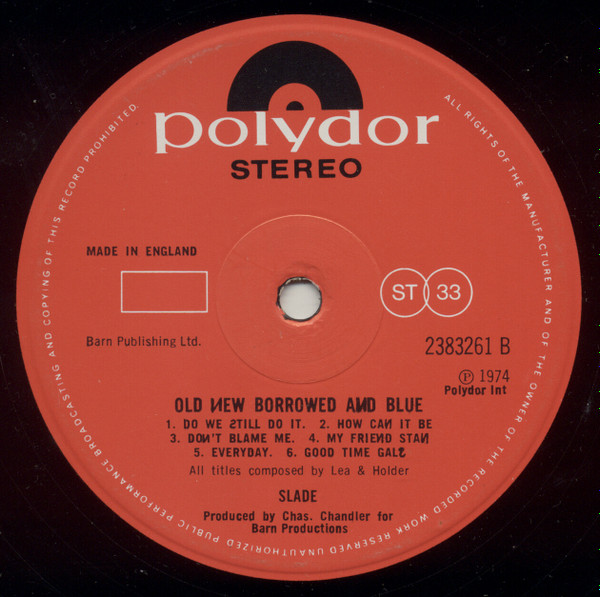 Slade - Old New Borrowed And Blue (LP, Album)