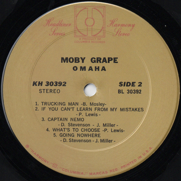 Moby Grape - Omaha (LP, Album, RE, Pit)