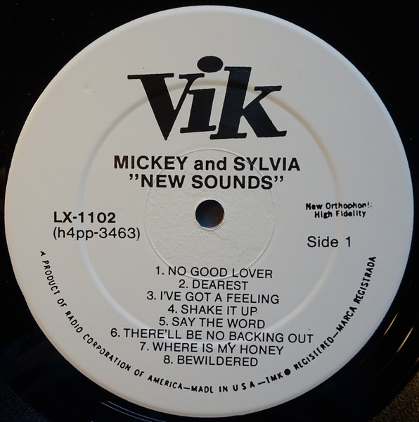 Mickey And Sylvia* - New Sounds (LP, Album, RE, Unofficial)