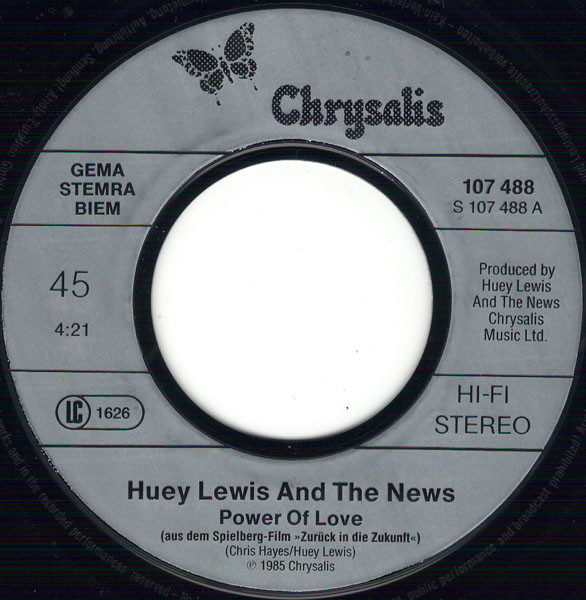 Huey Lewis And The News* - The Power Of Love (7