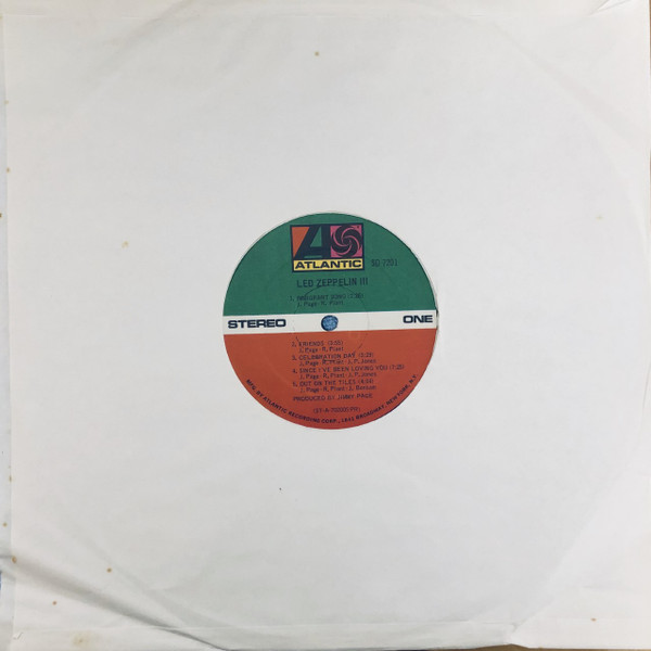 Led Zeppelin - Led Zeppelin III (LP, Album, Club, PR )