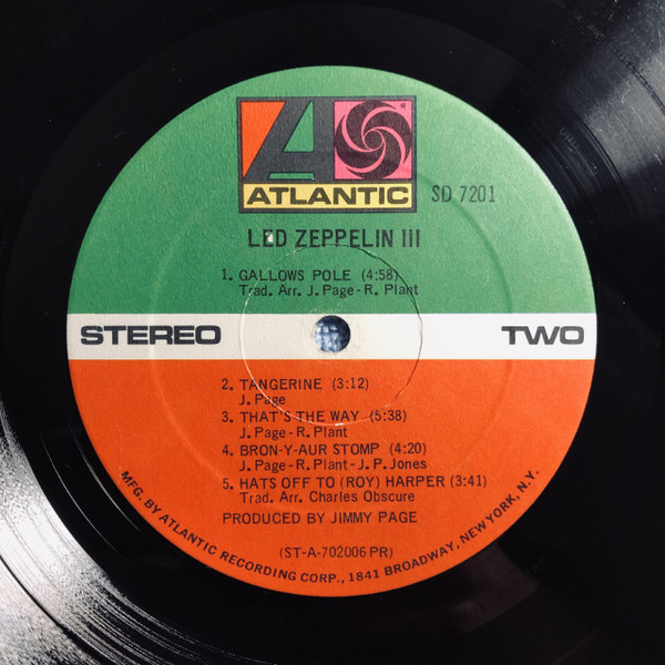 Led Zeppelin - Led Zeppelin III (LP, Album, Club, PR )