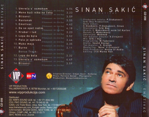 Sinan Sakić - Emotivac (CD, Album)