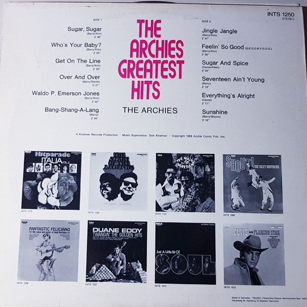 The Archies - Greatest Hits (LP, Comp)