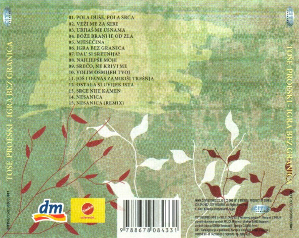 Toše Proeski - Igra Bez Granica (CD, Album)