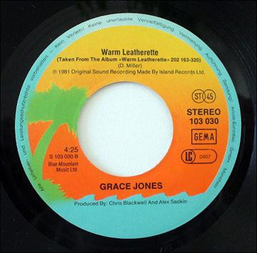 Grace Jones - I've Seen That Face Before (Libertango) / Warm Leatherette (7