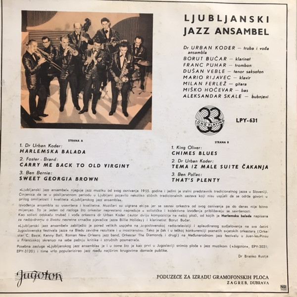 Ljubljanski Jazz Ansambel - Ljubljanski Jazz Ansambel (10
