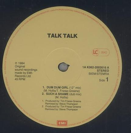 Talk Talk - Dum Dum Girl (12