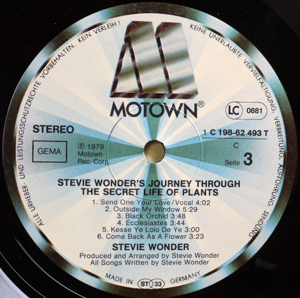 Stevie Wonder - Stevie Wonderâ€™s Journey Through The Secret Life Of Plants (2xLP, Album)
