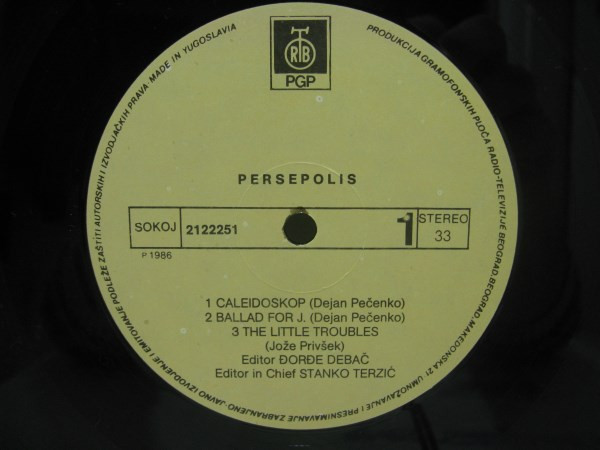 Pečenko Trio - Persepolis (LP, Album)