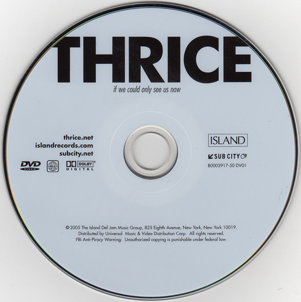 Thrice - If We Could Only See Us Now (CD, Comp, Enh + DVD-V, Reg)