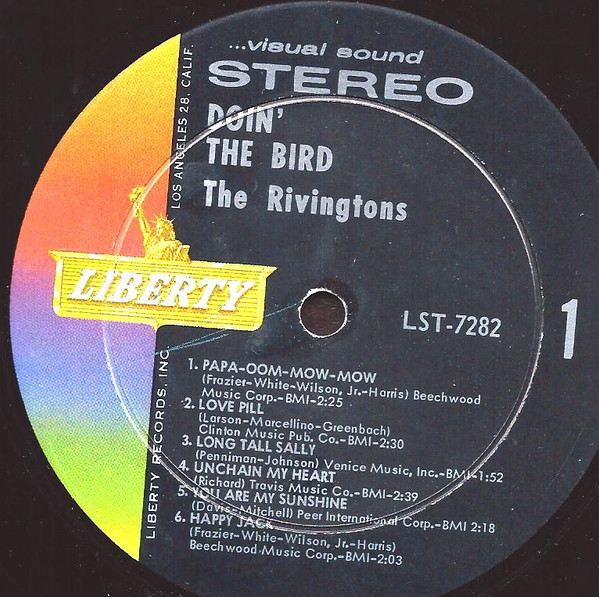 The Rivingtons - Doin' The Bird (LP, Album, Ind)