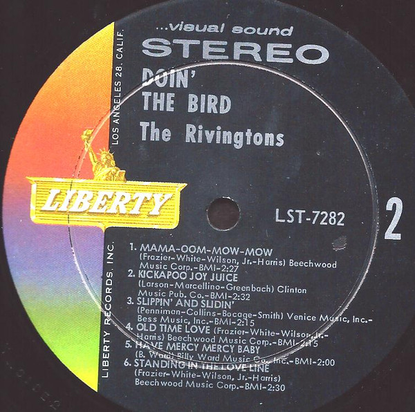 The Rivingtons - Doin' The Bird (LP, Album, Ind)