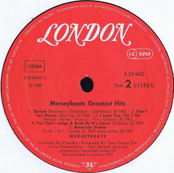 The Merseybeats - Greatest Hits (LP, Comp)