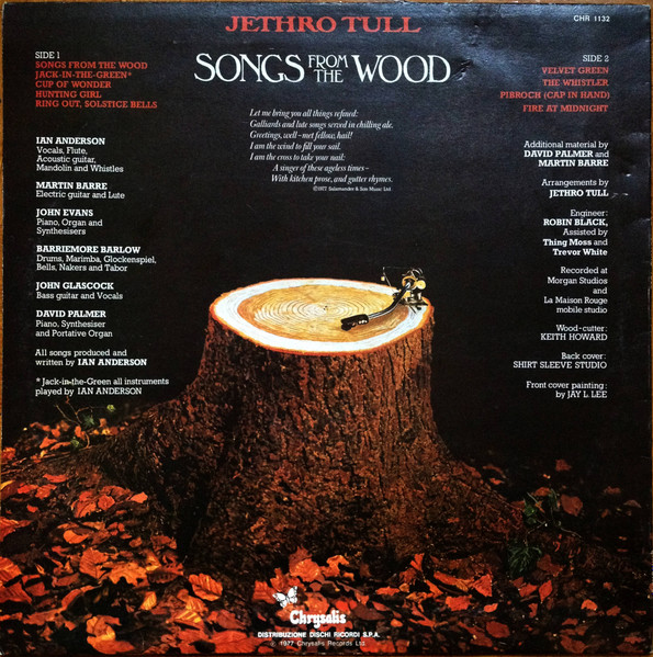 Jethro Tull - Songs From The Wood (LP, Album)