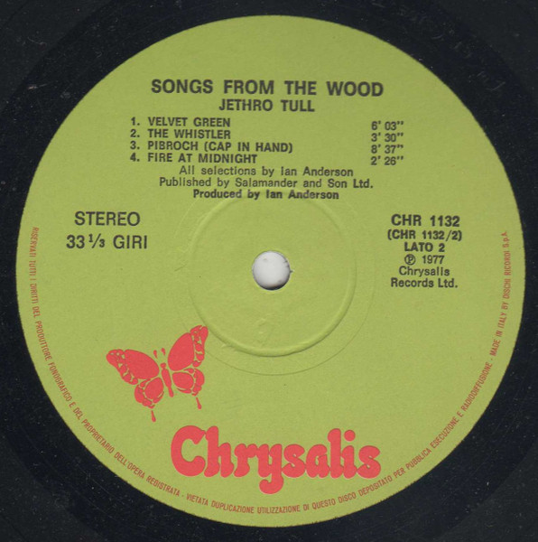 Jethro Tull - Songs From The Wood (LP, Album)