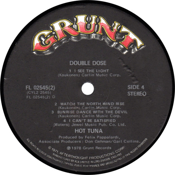 Hot Tuna - Double Dose (2xLP, Album)