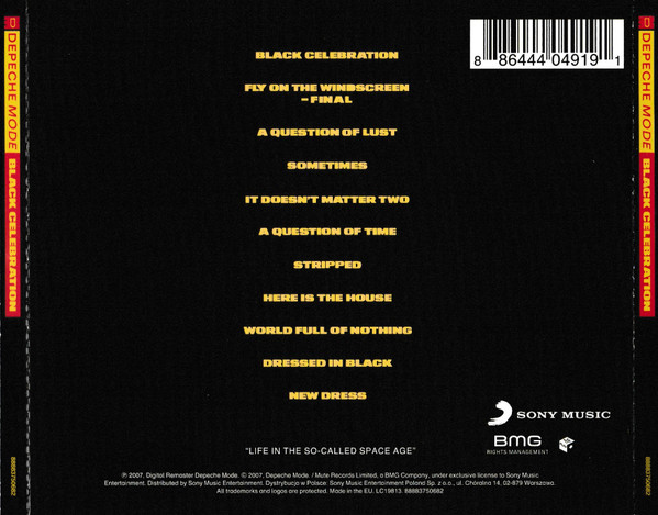 Depeche Mode - Black Celebration (CD, Album, RE, RM, Col)