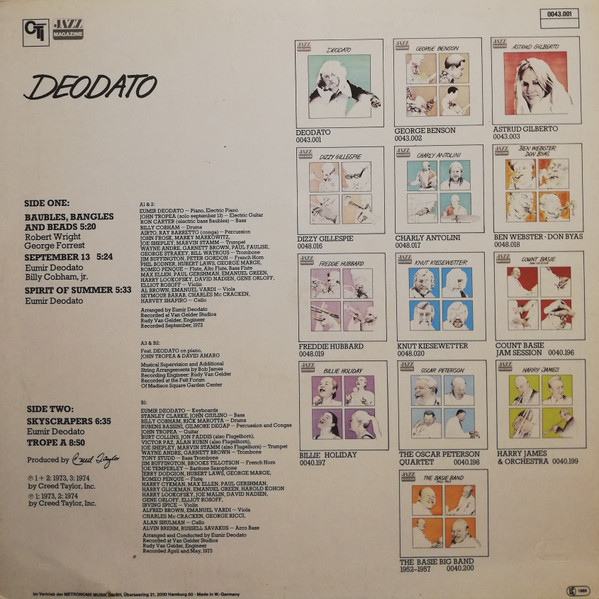 Deodato* - Deodato (LP, Comp)