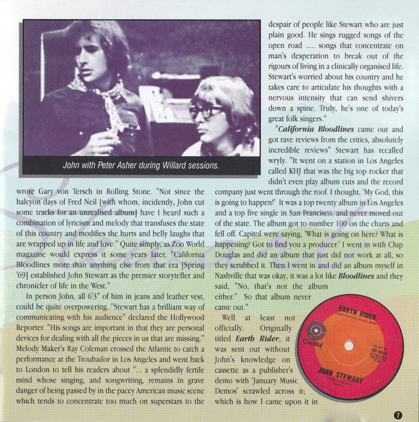 John Stewart (2) - Earth Rider 1964-1979 (CD, Comp)
