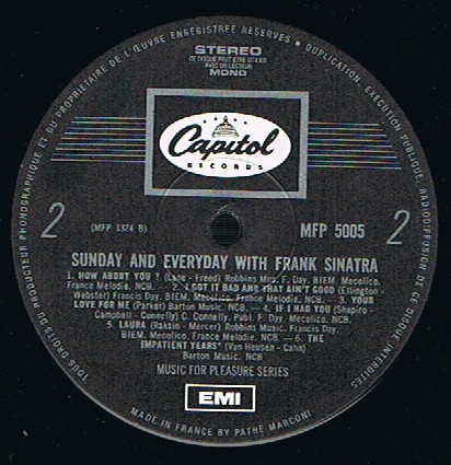 Frank Sinatra - Sunday And Everyday With Frank Sinatra (LP, Comp)