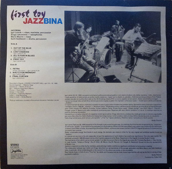 Jazzbina - First Toy (LP, Album)