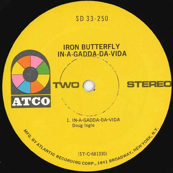 Iron Butterfly - In-A-Gadda-Da-Vida (LP, Album, RP, Pre)