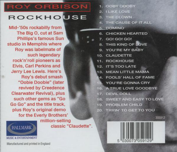Roy Orbison - Rockhouse (CD, Comp)