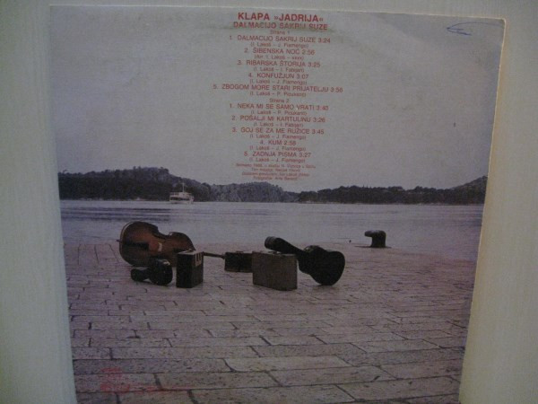 Klapa Jadrija - Dalmacijo Sakrij Suze (LP, Album)