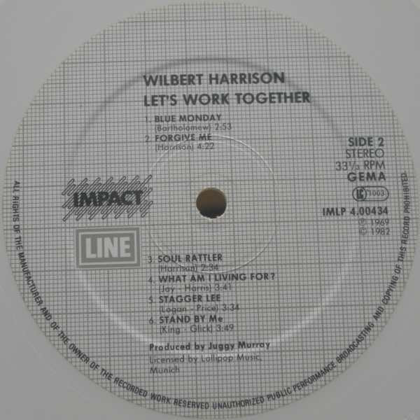 Wilbert Harrison - Let's Work Together  (LP, Album, RE, Whi)