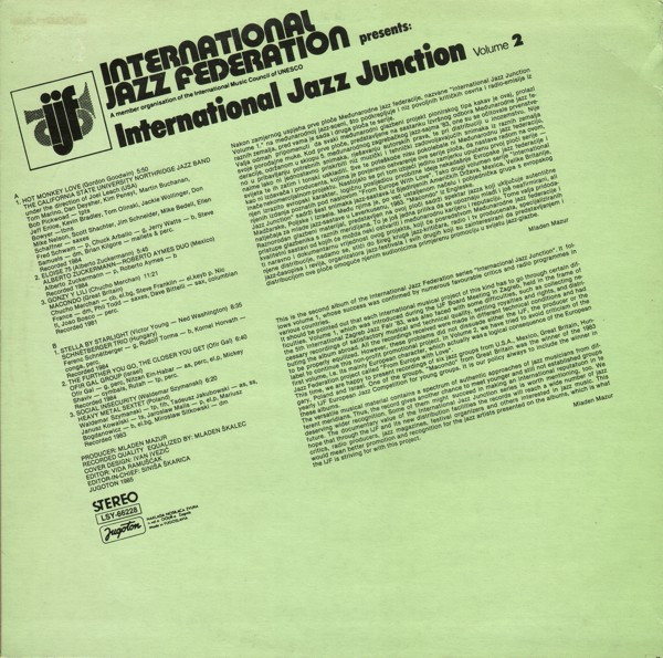 Various - International Jazz Federation Presents: International Jazz Junction, Volume 2 (LP, Comp)